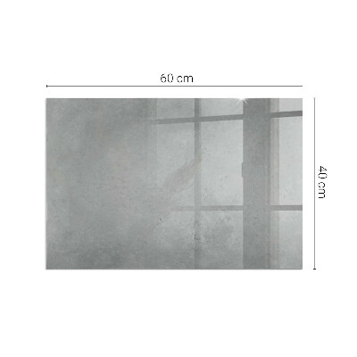 Plaque de sol en verre pour poêle Style effet béton