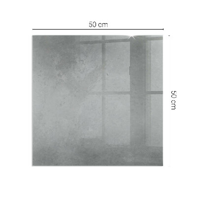 Plaque de sol en verre pour poêle Style effet béton