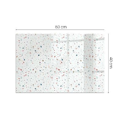 Plaque de sol en verre pour poêle Micro formes en harmonie subtile