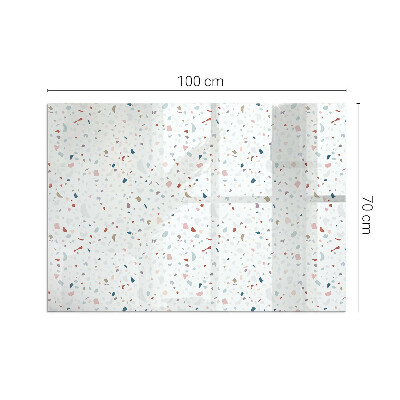 Plaque de sol en verre pour poêle Micro formes en harmonie subtile
