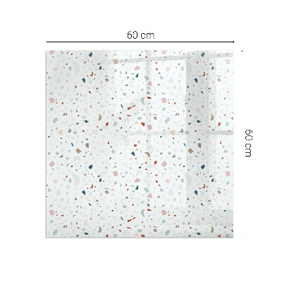 Plaque de sol en verre pour poêle Micro formes en harmonie subtile