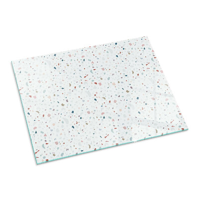 Plaque de sol en verre pour poêle Micro formes en harmonie subtile