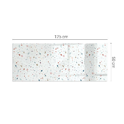 Plaque de sol en verre pour poêle Micro formes en harmonie subtile