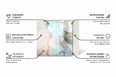 Plaque de sol en verre pour poêle Un motif expressif avec une forme organique