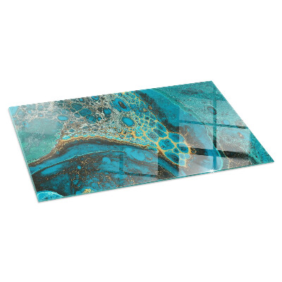 Plaque de sol en verre pour poêle Un motif expressif avec une forme organique