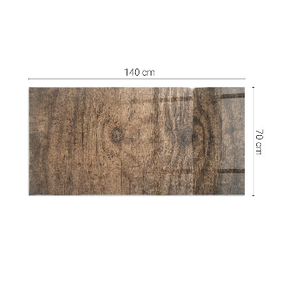 Plaque de sol en verre pour poêle Bois dans un style naturel