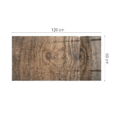 Plaque de sol en verre pour poêle Bois dans un style naturel