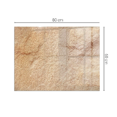 Plaque de sol en verre pour poêle Motif de pierre authentique