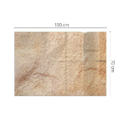 Plaque de sol en verre pour poêle Motif de pierre authentique