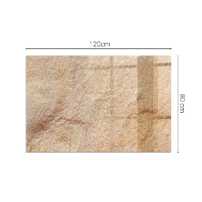 Plaque de sol en verre pour poêle Motif de pierre authentique