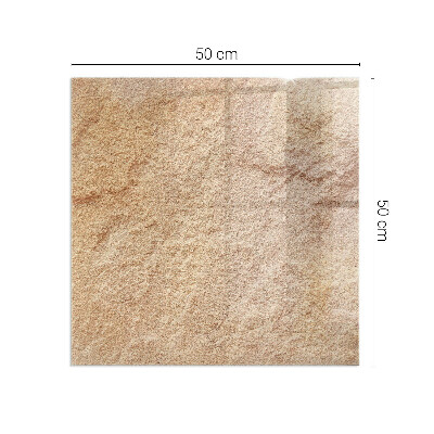 Plaque de sol en verre pour poêle Motif de pierre authentique