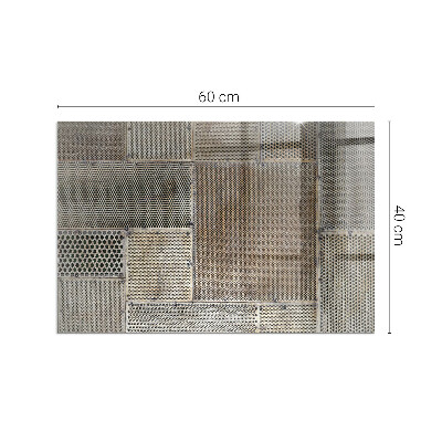 Plaque de sol en verre pour poêle Conception en métal perforé