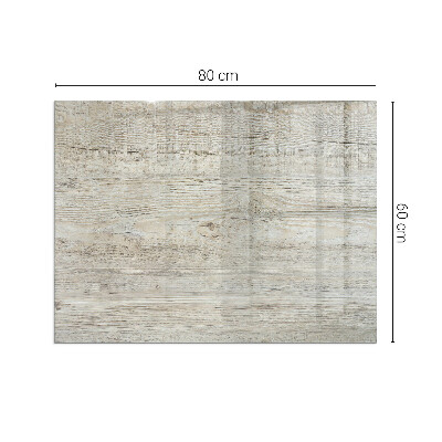 Plaque de sol en verre pour poêle Texture délicate du bois clair