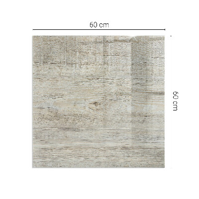 Plaque de sol en verre pour poêle Texture délicate du bois clair