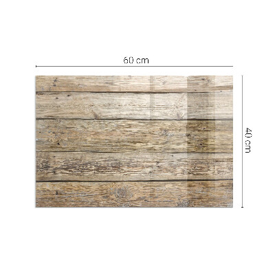 Plaque de sol en verre pour poêle Une disposition de planches avec un motif naturel