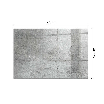 Plaque de sol en verre pour poêle Motif béton brut