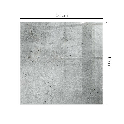 Plaque de sol en verre pour poêle Motif béton brut