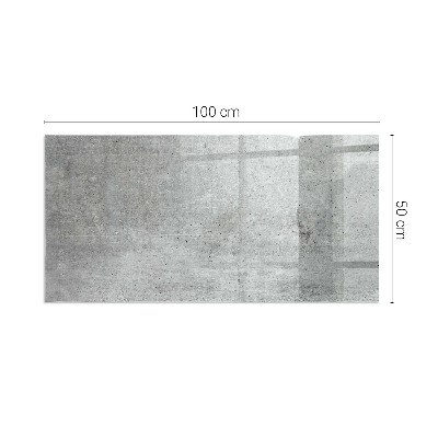 Plaque de sol en verre pour poêle Motif béton brut