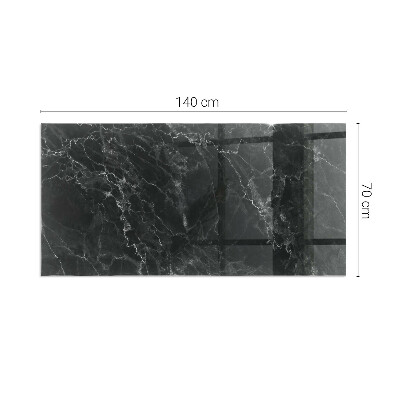 Plaque de sol en verre pour poêle Design classique en marbre