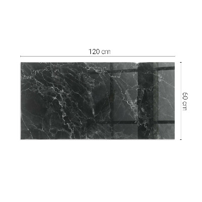 Plaque de sol en verre pour poêle Design classique en marbre