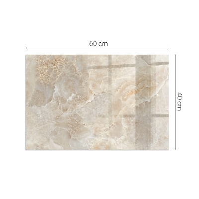 Plaque de sol en verre pour poêle Motif de pierre de style organique