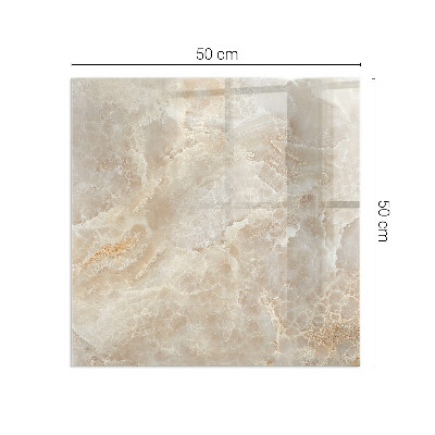 Plaque de sol en verre pour poêle Motif de pierre de style organique