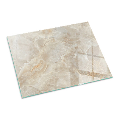 Plaque de sol en verre pour poêle Motif de pierre de style organique