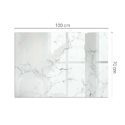 Plaque de sol en verre pour poêle Motif en marbre avec des veines élégantes