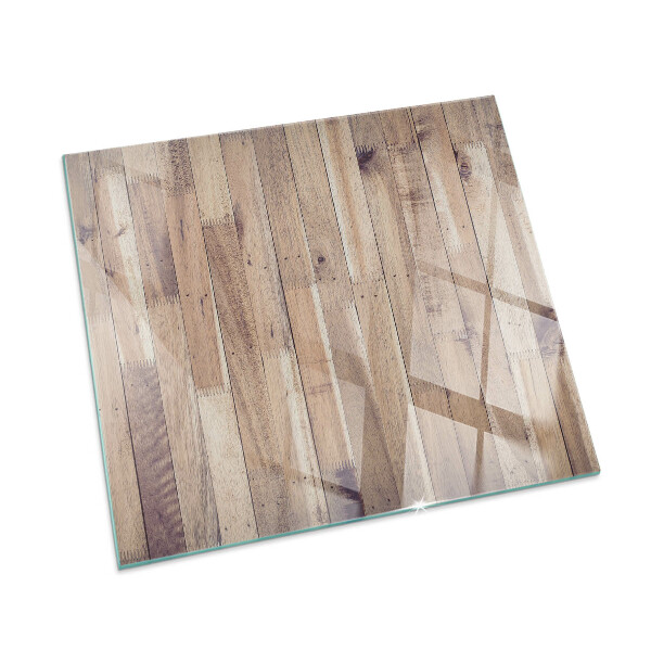 Plaque de sol en verre pour poêle Motif de planche dans un arrangement harmonieux