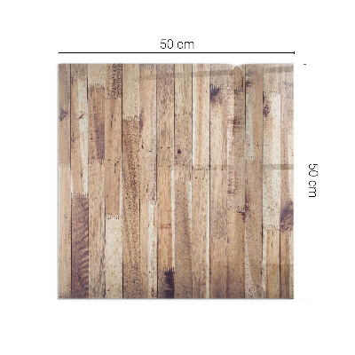 Plaque de sol en verre pour poêle Motif de planche dans un arrangement harmonieux