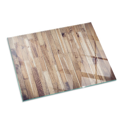 Plaque de sol en verre pour poêle Motif de planche dans un arrangement harmonieux