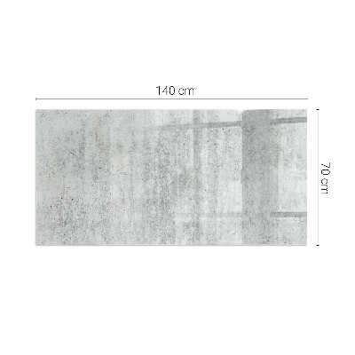 Plaque de sol en verre pour poêle Texture béton dans un style industriel