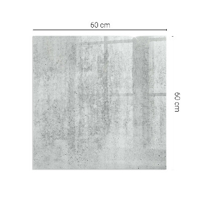 Plaque de sol en verre pour poêle Texture béton dans un style industriel