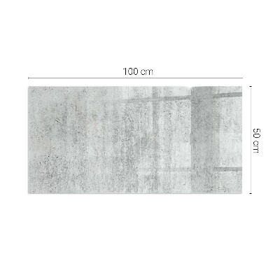 Plaque de sol en verre pour poêle Texture béton dans un style industriel
