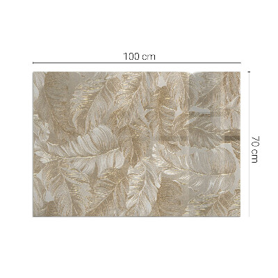 Plaque de sol en verre pour poêle Ornements feuillus dans le style