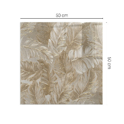 Plaque de sol en verre pour poêle Ornements feuillus dans le style