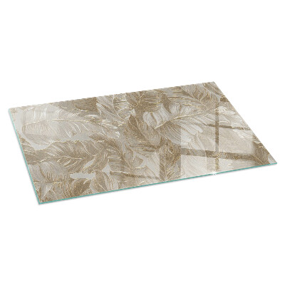 Plaque de sol en verre pour poêle Ornements feuillus dans le style