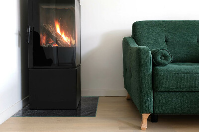 Plaque de sol en verre pour poêle Conception de finition en pierre