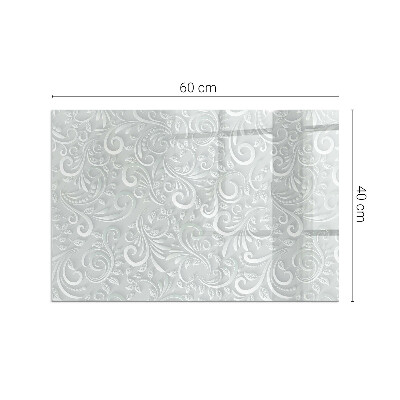 Plaque de sol en verre pour poêle Conception sophistiquée des plantes