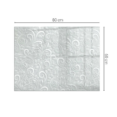 Plaque de sol en verre pour poêle Conception sophistiquée des plantes