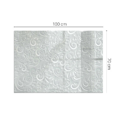 Plaque de sol en verre pour poêle Conception sophistiquée des plantes