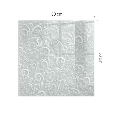 Plaque de sol en verre pour poêle Conception sophistiquée des plantes