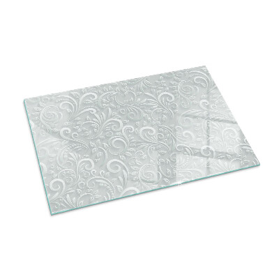 Plaque de sol en verre pour poêle Conception sophistiquée des plantes