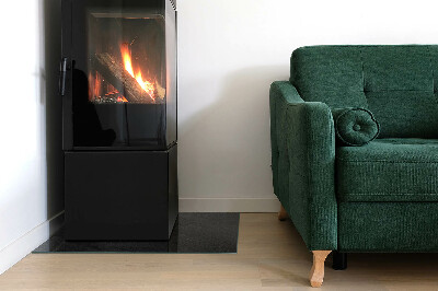 Plaque de sol en verre pour poêle Motif de pavage en pierre