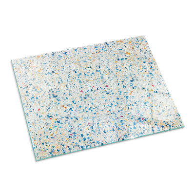 Plaque de sol en verre pour poêle Design moderne avec structure