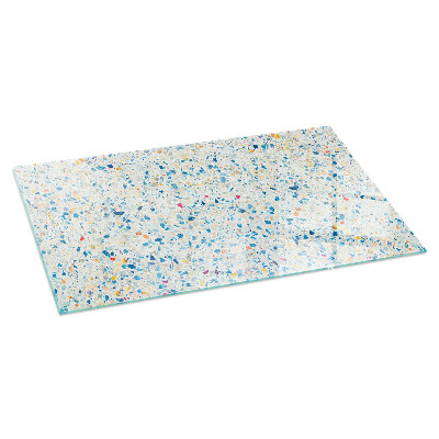 Plaque de sol en verre pour poêle Design moderne avec structure