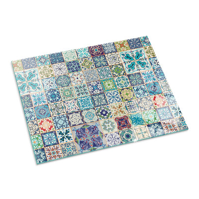 Plaque de sol en verre pour poêle Mosaïque de formes variées