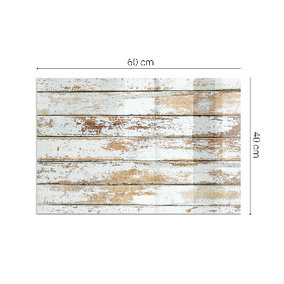 Plaque de sol en verre pour poêle Motif endommagé de la surface en bois