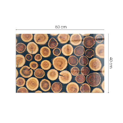Plaque de sol en verre pour poêle Une boîte avec un motif en bois dentelé