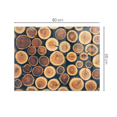 Plaque de sol en verre pour poêle Une boîte avec un motif en bois dentelé